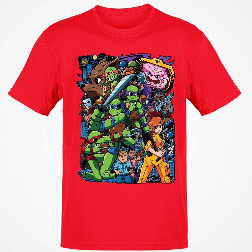 Classic Unisex T-Shirt - HUMQPNWC - Red - 10