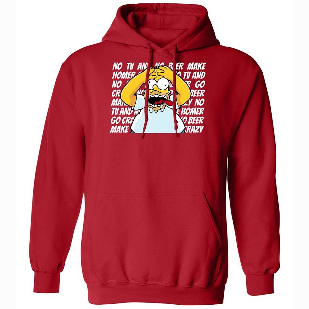 No TV and No Beer Make Homer Go Crazy - Red - 10