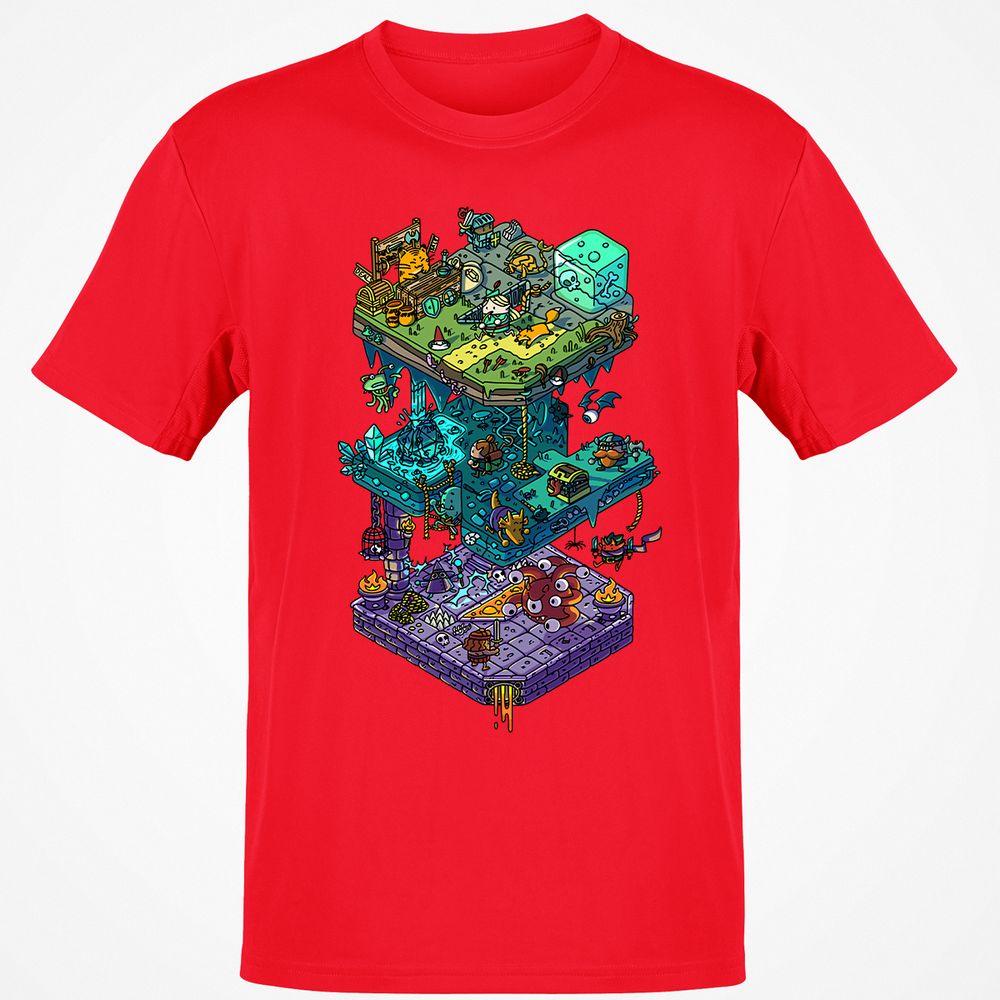 Classic Unisex T-Shirt - QXH67KLV - Red - 10