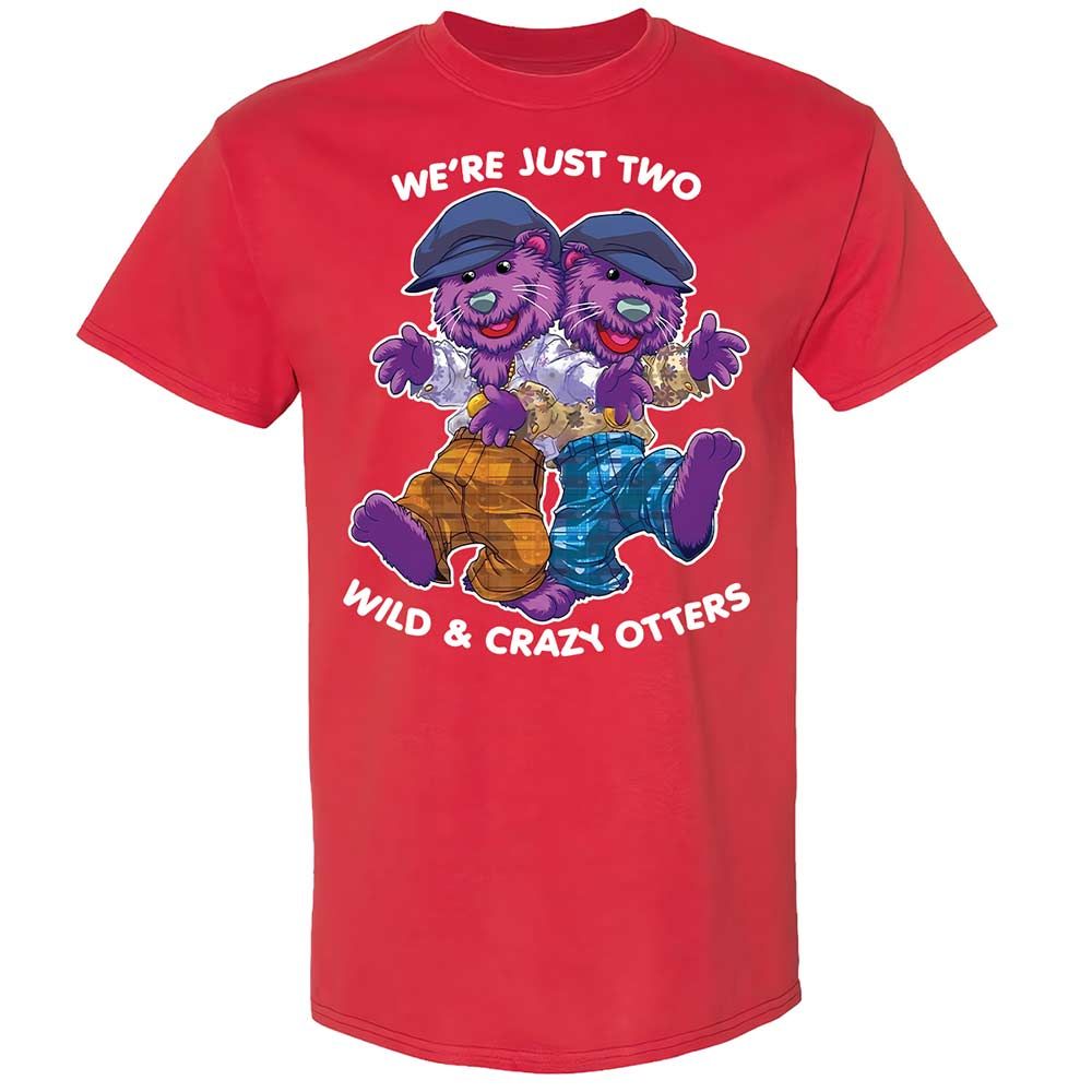Two wild & crazy otters - Red - 10