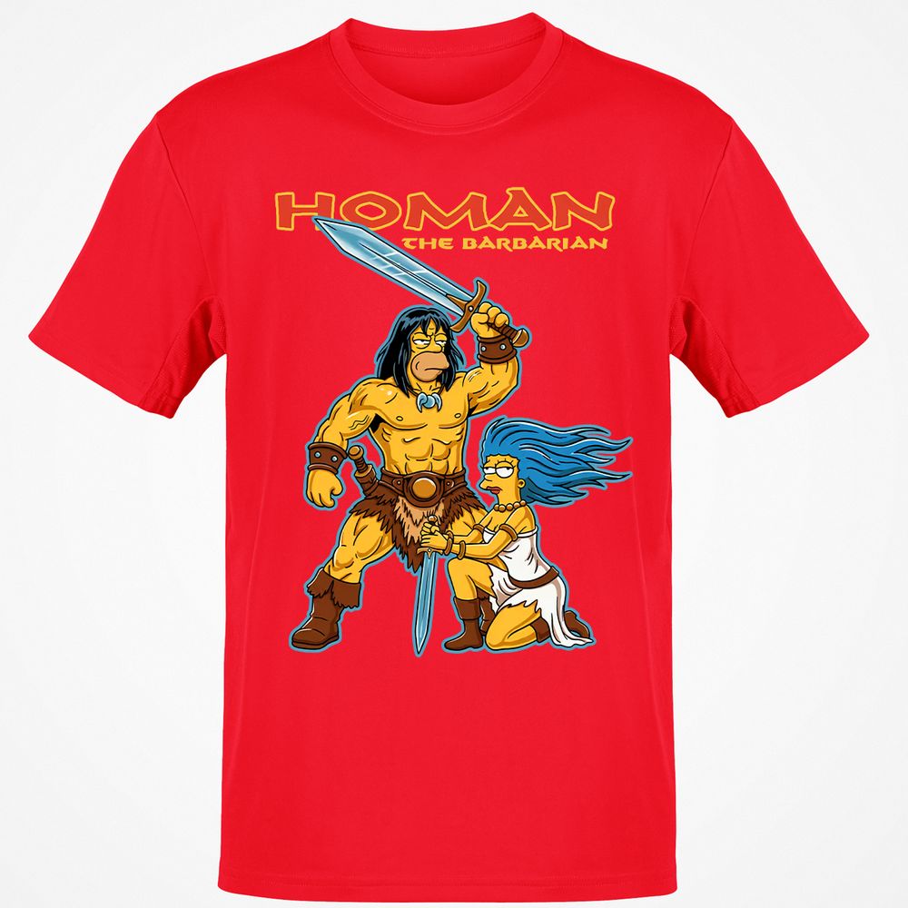 Classic Unisex T-Shirt - TBC9HURG - Red - 10