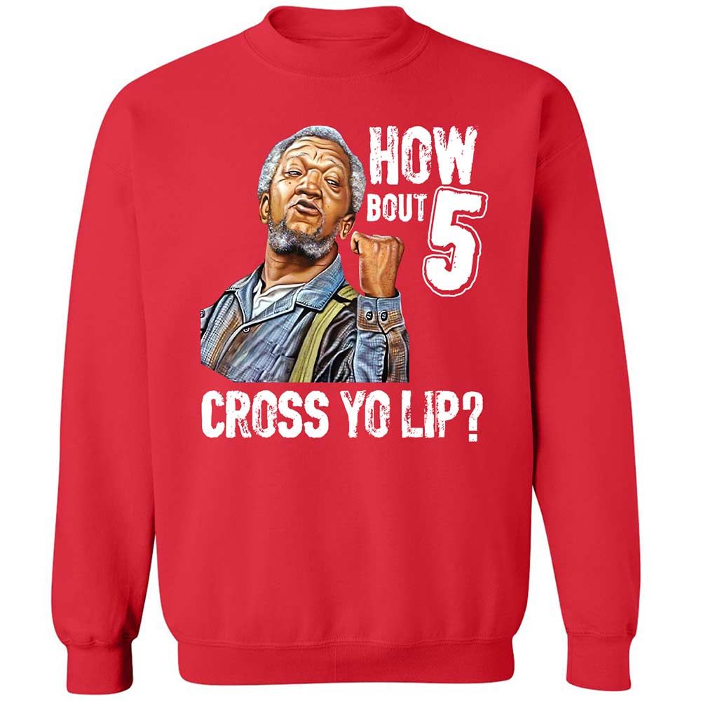 How bout 5 cross yo lip - Red - 10