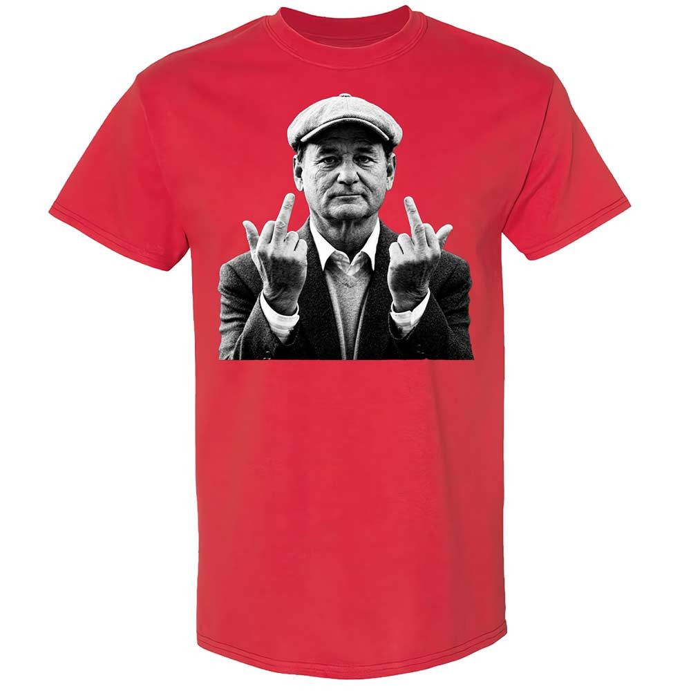 Bill Murray Middle Finger - Red - 10