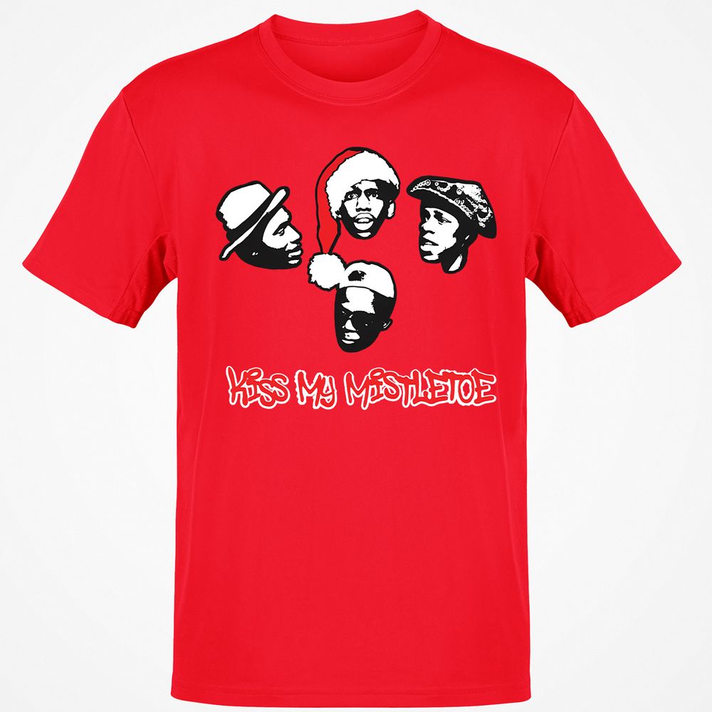 Kiss My Mistletoe Xmas Rap - Red - 10