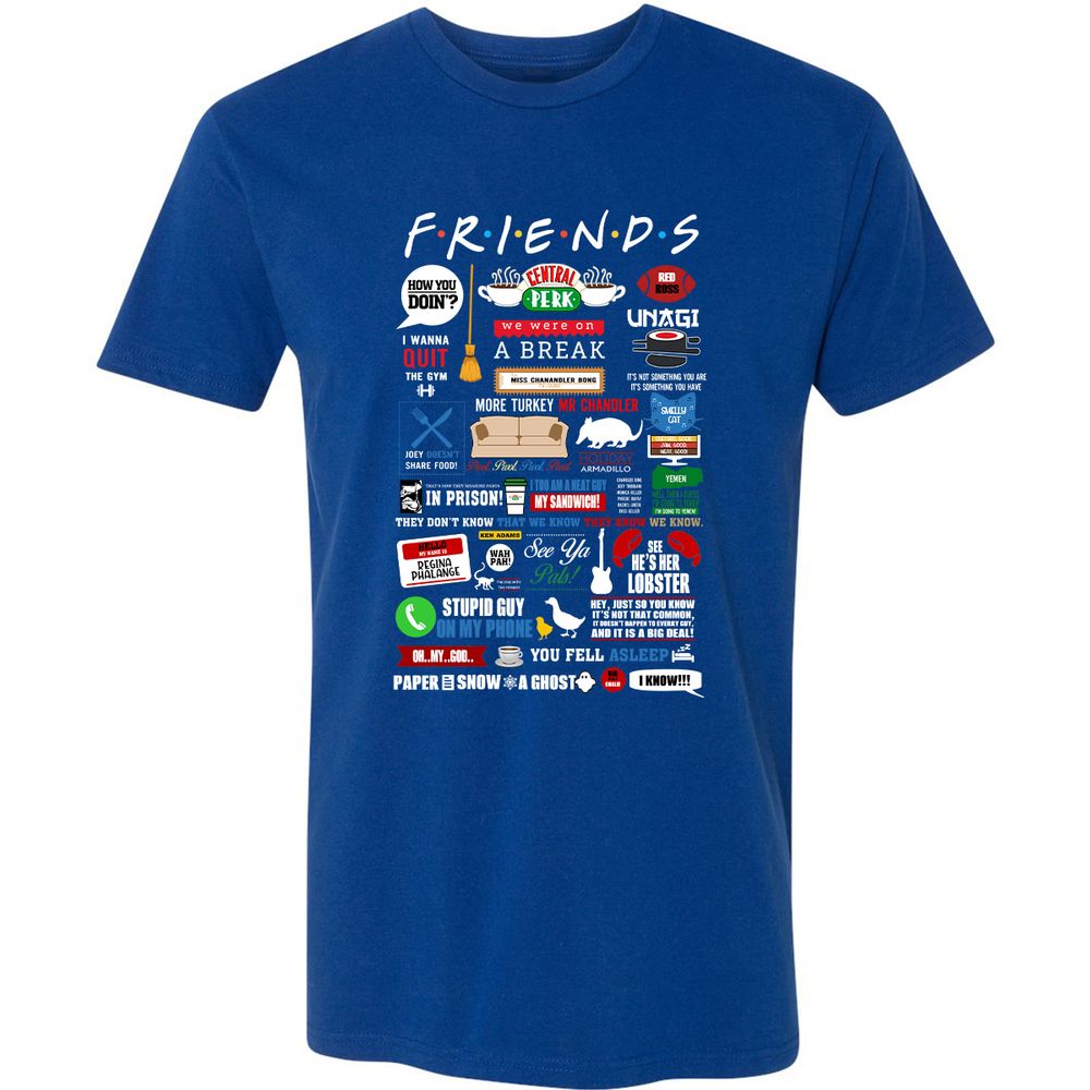 Premium Unisex T-Shirt - 4183WHJ3 - Royal - 10