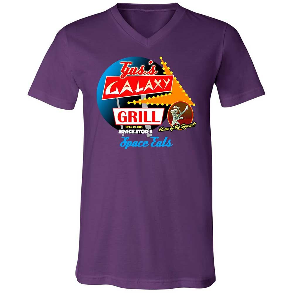 Unisex V-Neck T-Shirt - VYTPTXNE - Team Purple - 10