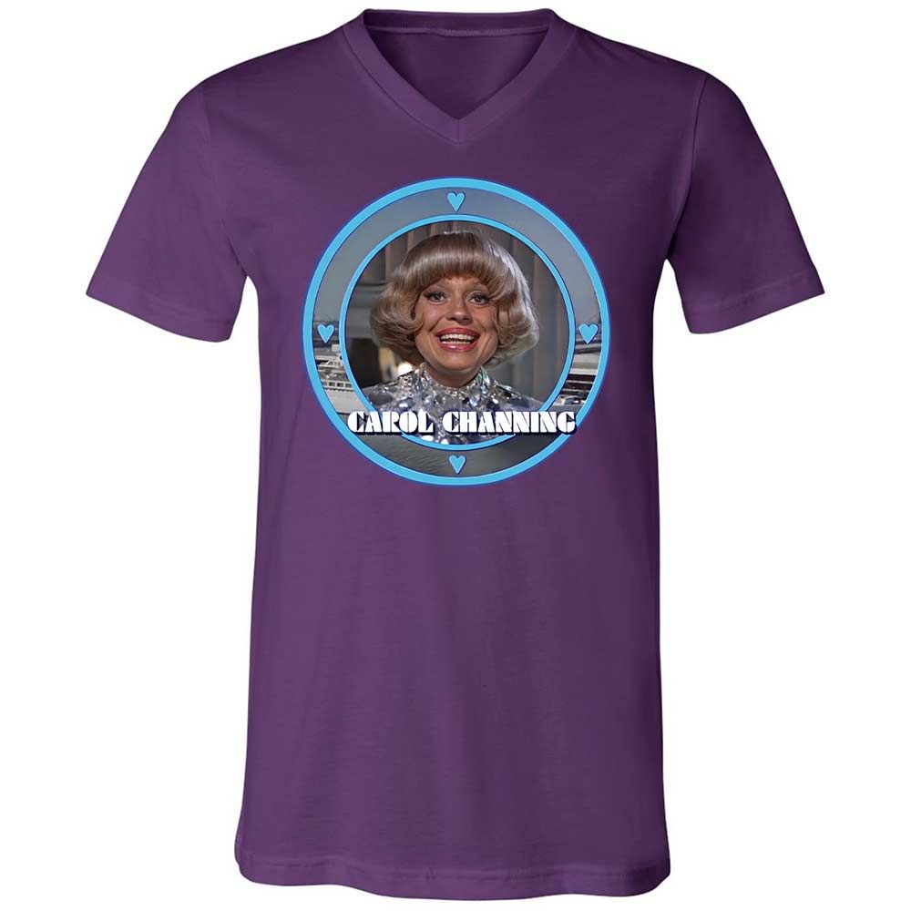 Unisex V-Neck T-Shirt - 54AK2ZTY - Team Purple - 10