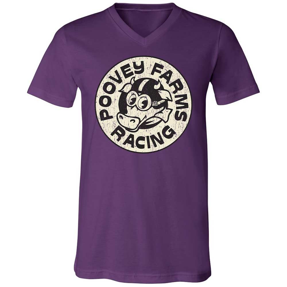 Unisex V-Neck T-Shirt - 3VRTYB4L - Team Purple - 10
