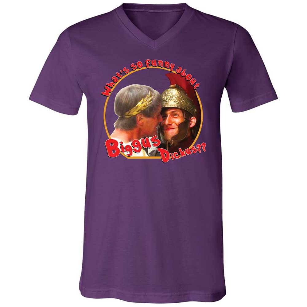 Unisex V-Neck T-Shirt - SU4ERRCC - Team Purple - 10