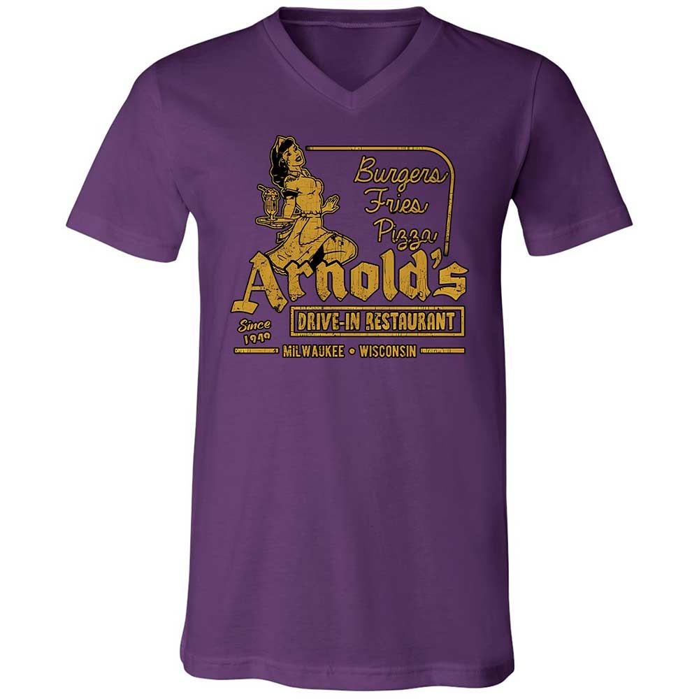 Unisex V-Neck T-Shirt - FBBYRD4L - Team Purple - 10