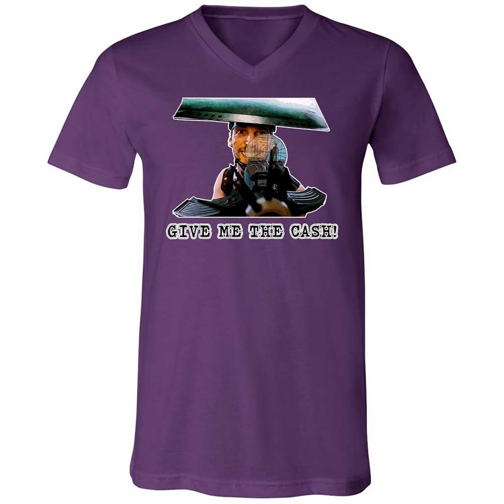 Unisex V-Neck T-Shirt - CF7NGZ5Y - Team Purple - 10