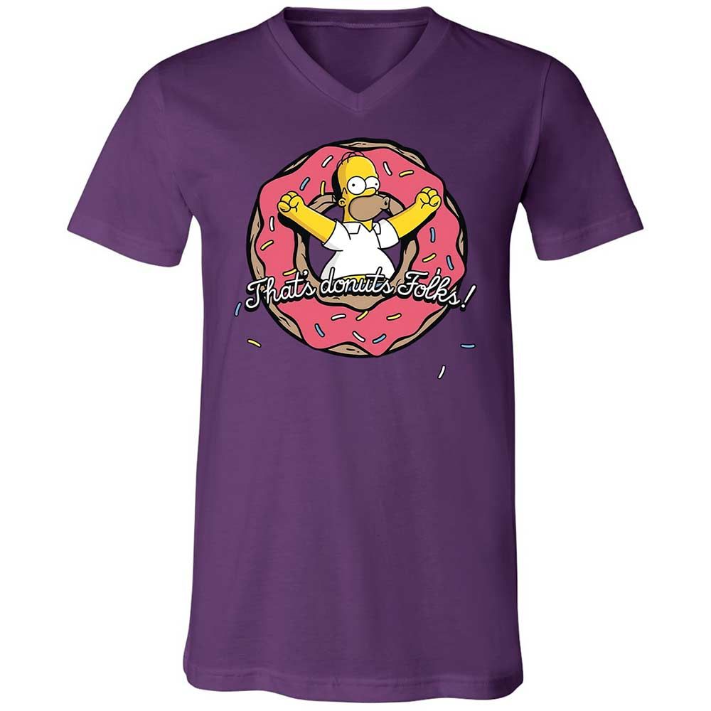 Unisex V-Neck T-Shirt - MPKF3T8D - Team Purple - 10