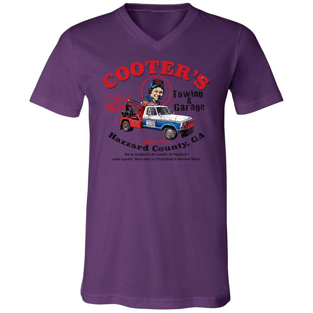 Unisex V-Neck T-Shirt - C16JXMKQ - Team Purple - 10