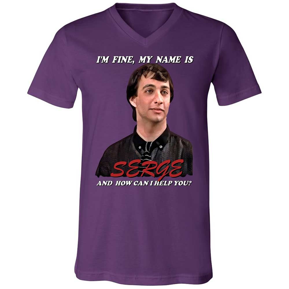 Unisex V-Neck T-Shirt - YHW5NX5S - Team Purple - 10