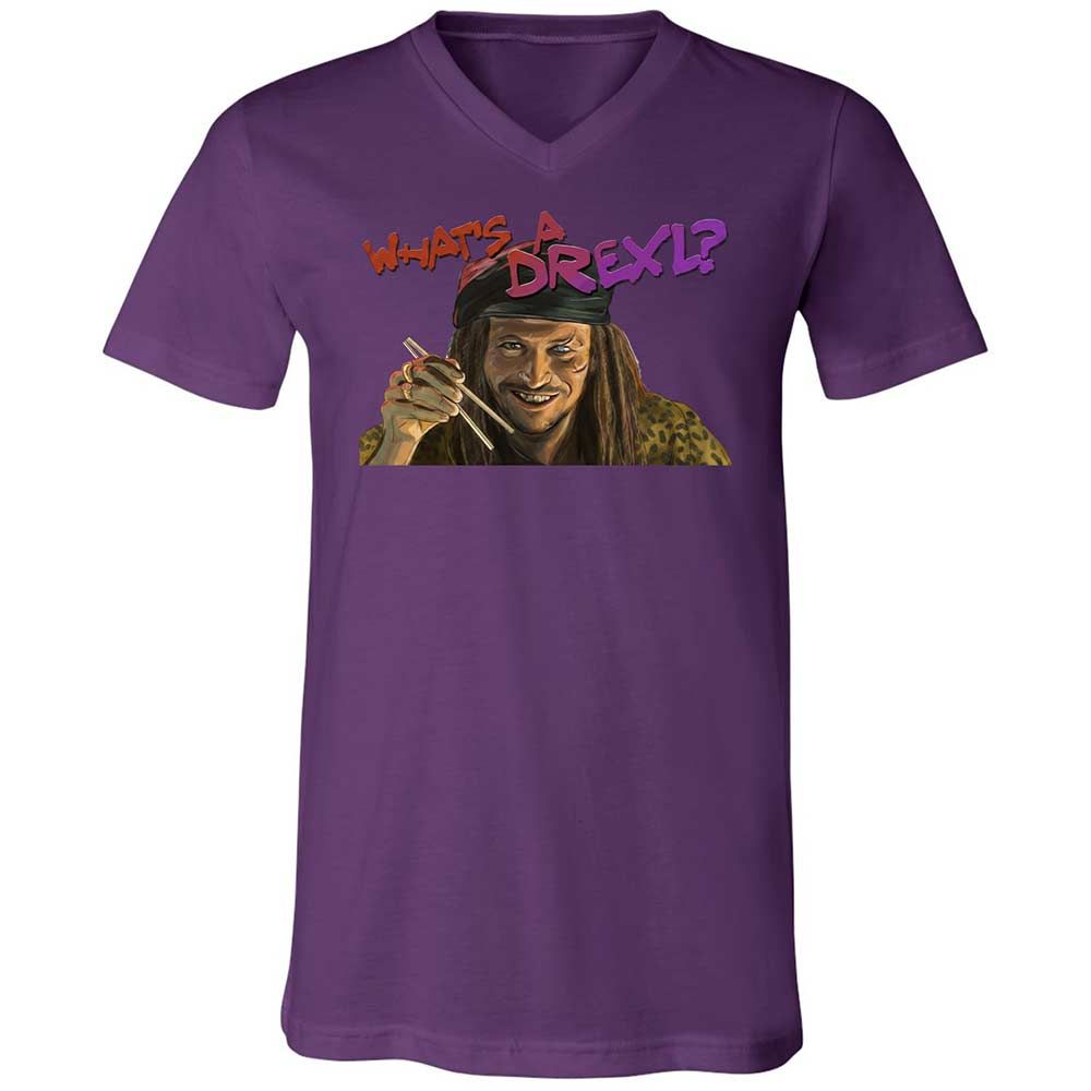 Unisex V-Neck T-Shirt - DQDPEFYW - Team Purple - 10