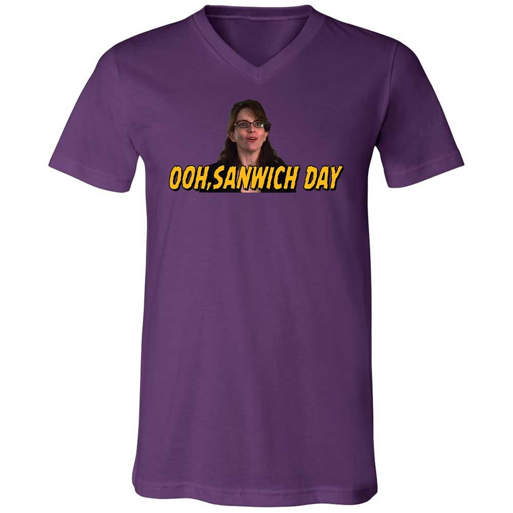 Unisex V-Neck T-Shirt - 48DX2SFB - Team Purple - 10