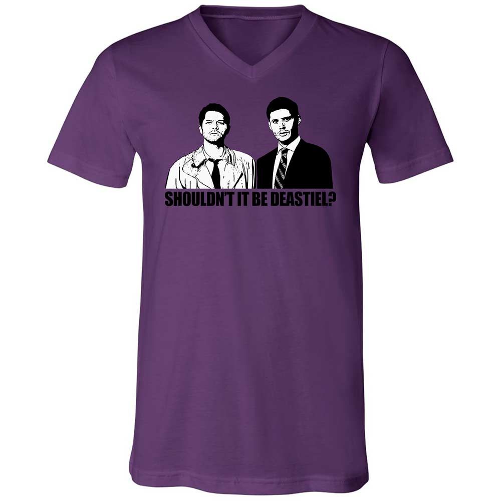 Unisex V-Neck T-Shirt - 67J8GAV5 - Team Purple - 10
