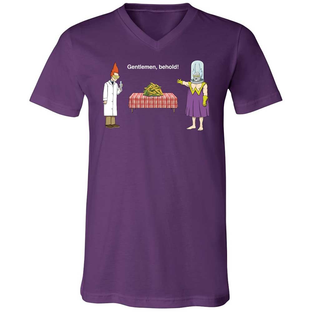 Unisex V-Neck T-Shirt - 98AY116B - Team Purple - 10