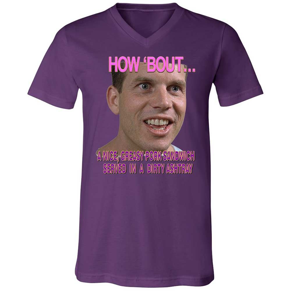 Unisex V-Neck T-Shirt - G3ARRYRG - Team Purple - 10
