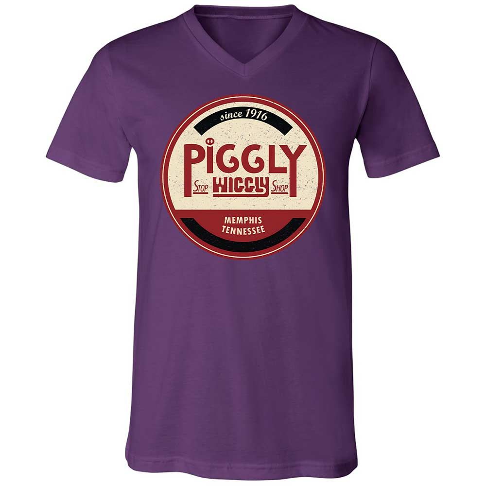 Unisex V-Neck T-Shirt - D22QG6GA - Team Purple - 10
