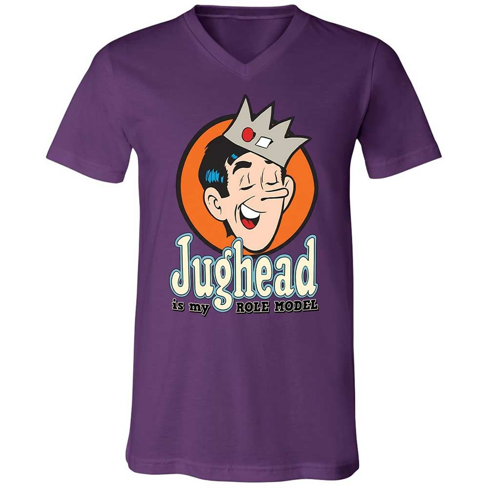 Unisex V-Neck T-Shirt - EJKURKUM - Team Purple - 10