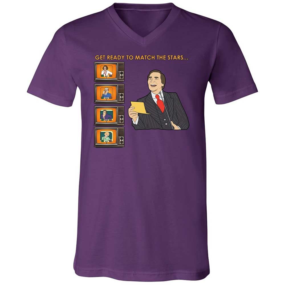 Unisex V-Neck T-Shirt - 2JUL9VCJ - Team Purple - 10