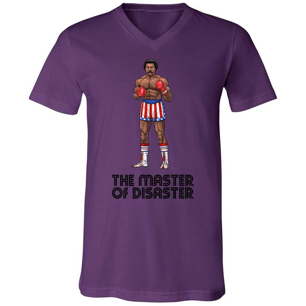 Unisex V-Neck T-Shirt - W3V7PSTU - Team Purple - 10