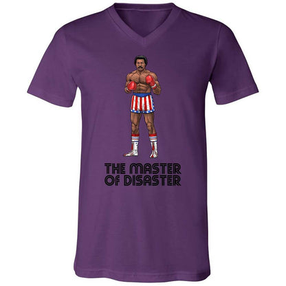 Unisex V-Neck T-Shirt - W3V7PSTU - Team Purple - 10