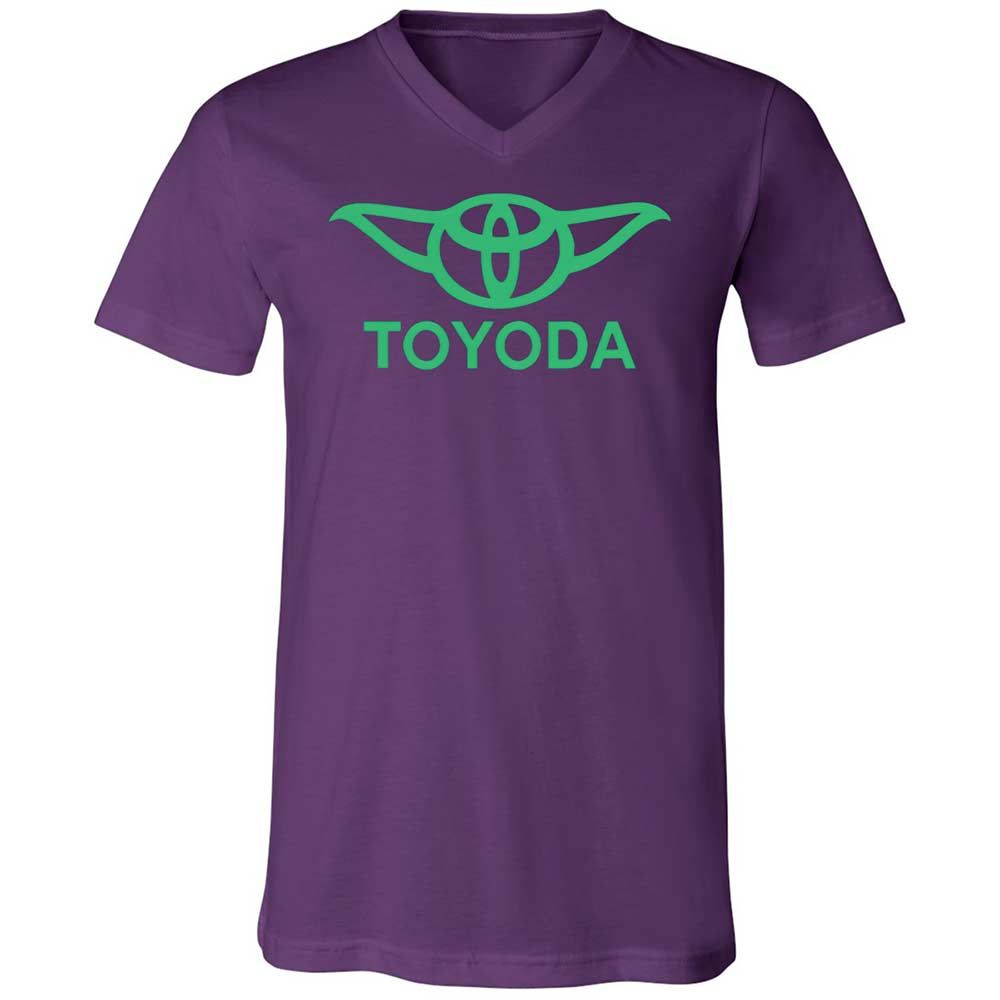Unisex V-Neck T-Shirt - 5FQ7Y115 - Team Purple - 10