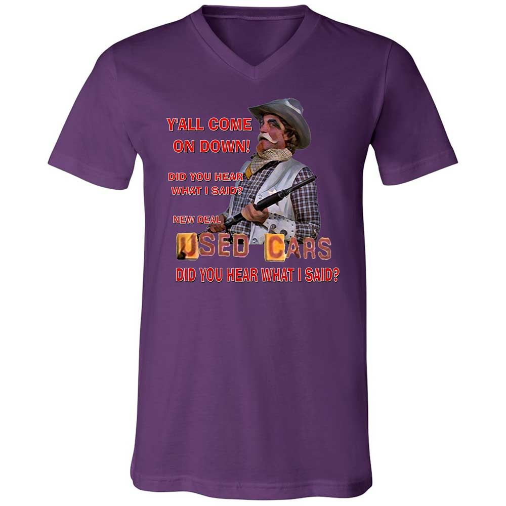 Unisex V-Neck T-Shirt - SNPJWA1Q - Team Purple - 10