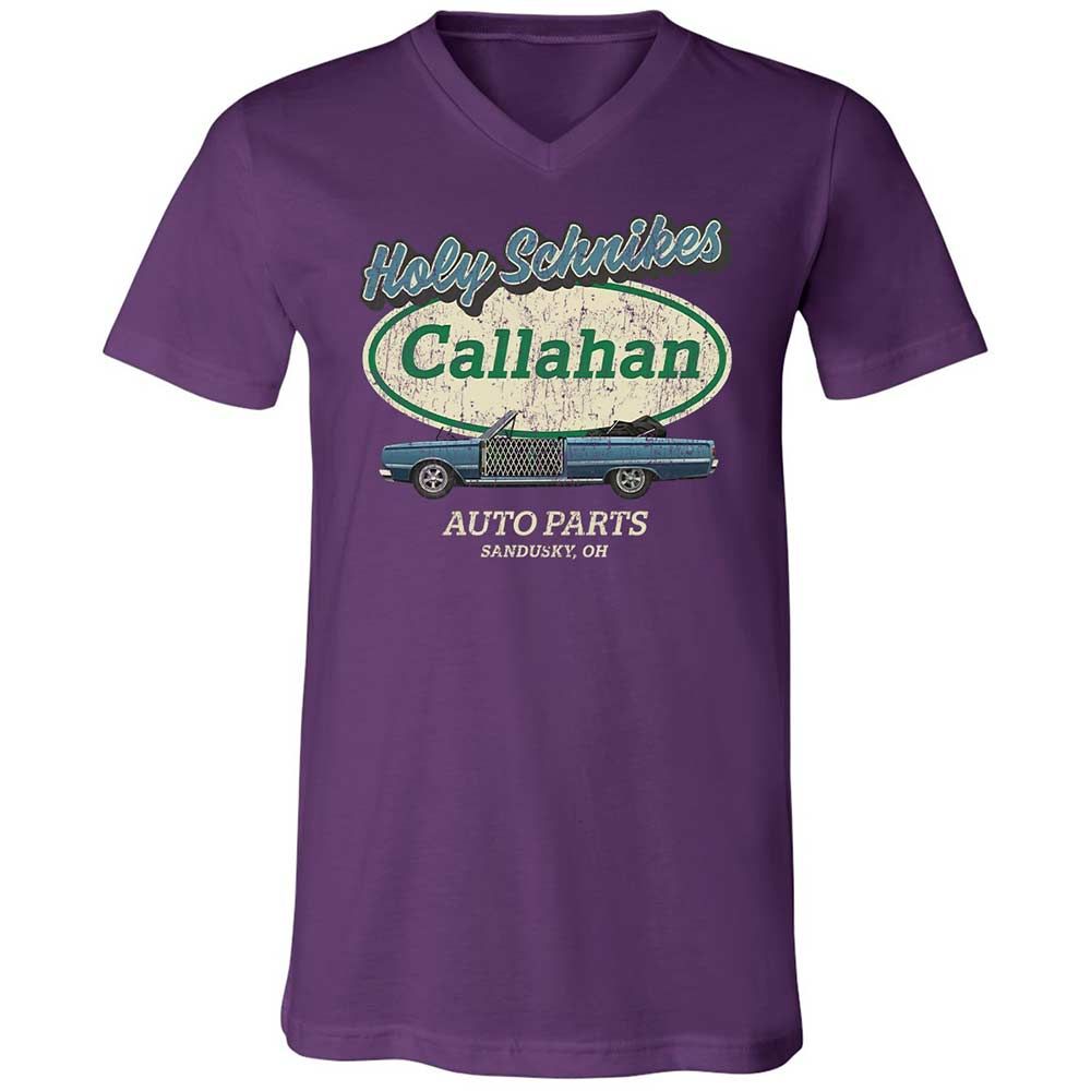 Unisex V-Neck T-Shirt - YF5AFXAS - Team Purple - 10