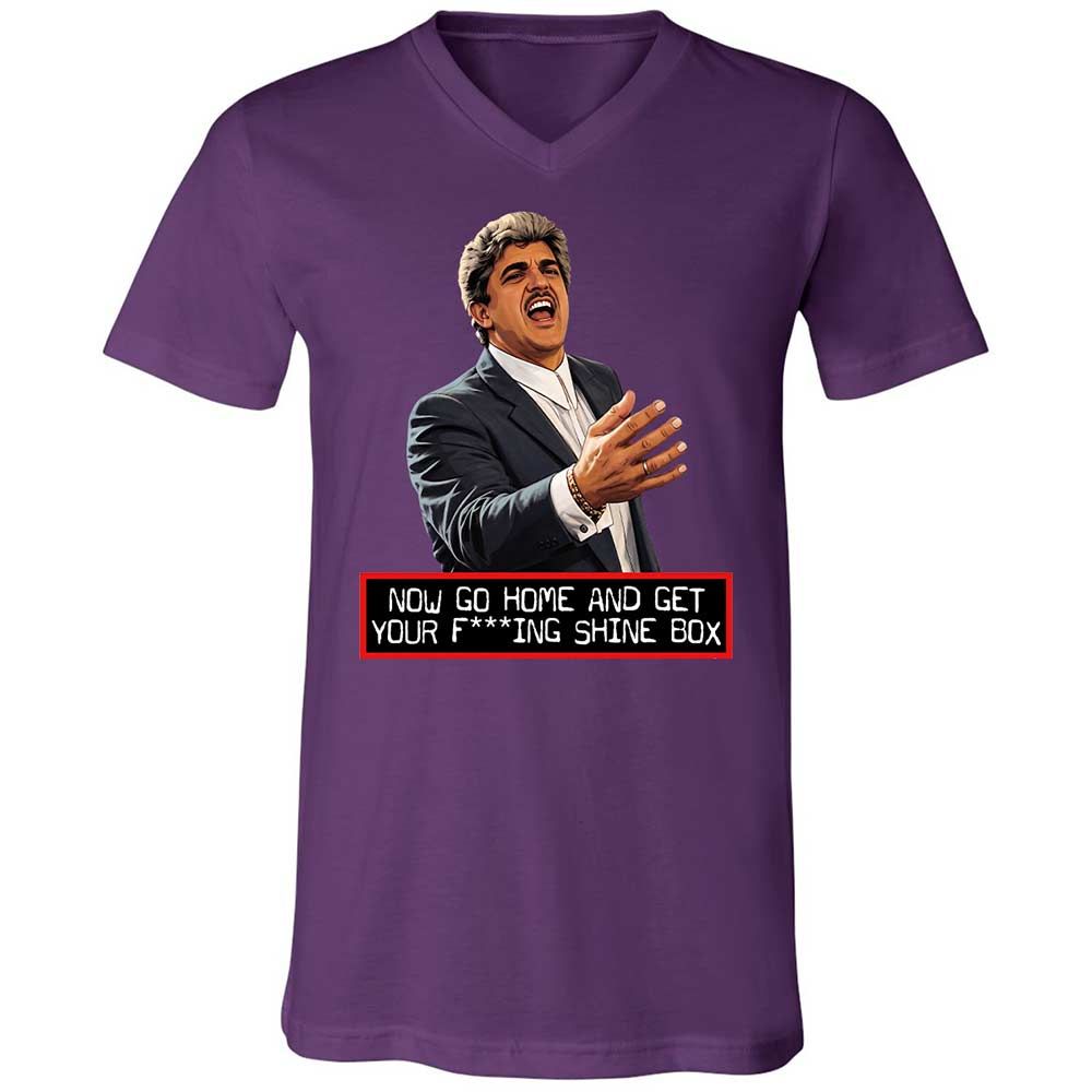 Unisex V-Neck T-Shirt - PZ7LXY1D - Team Purple - 10