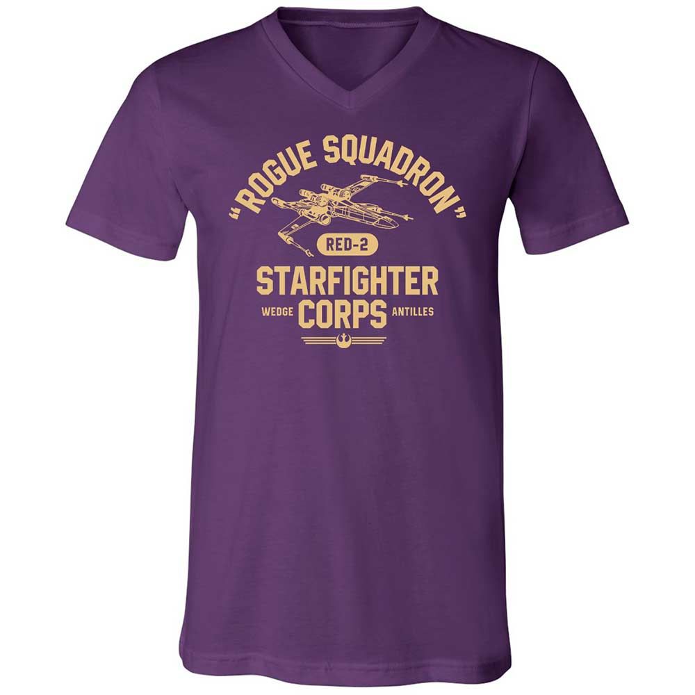 Unisex V-Neck T-Shirt - SES5GSYV - Team Purple - 10