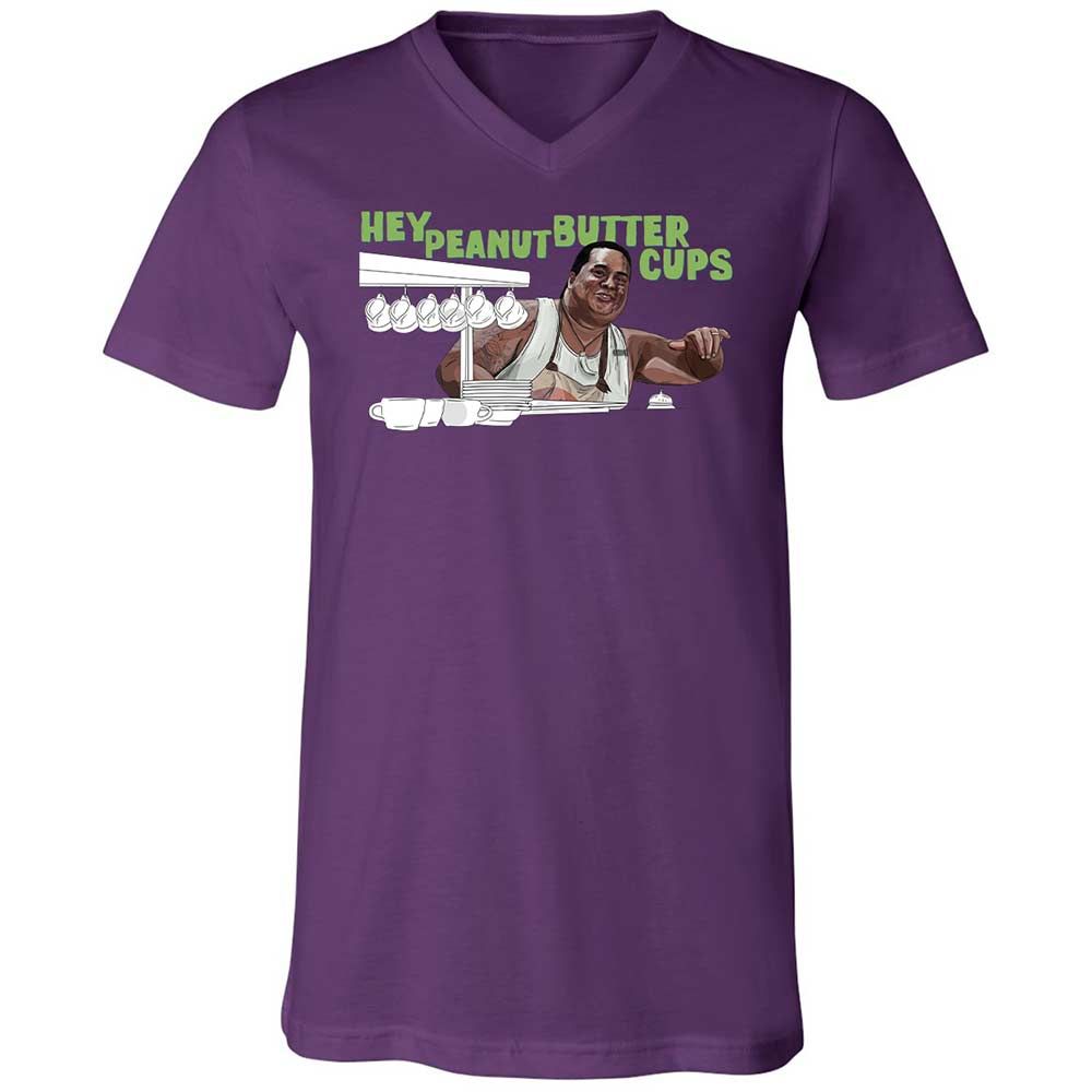 Unisex V-Neck T-Shirt - HWVL5234 - Team Purple - 10