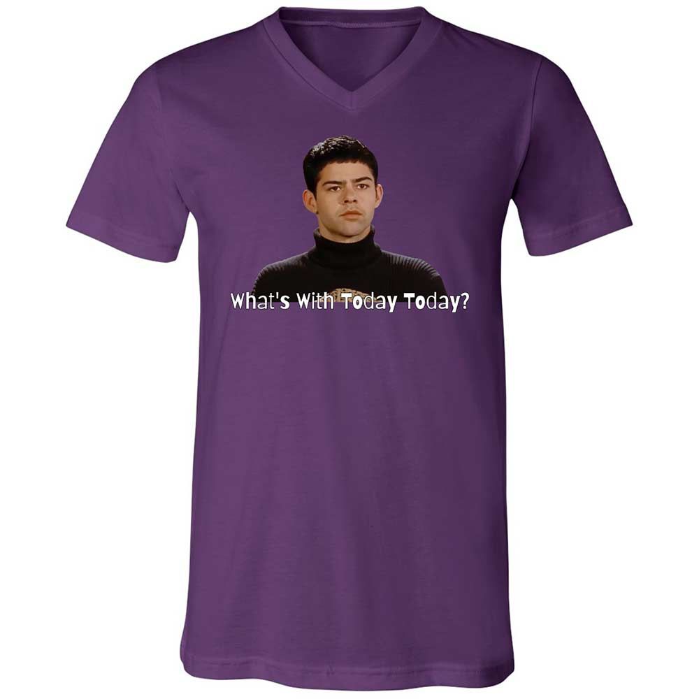 Unisex V-Neck T-Shirt - D8DMLAUE - Team Purple - 10