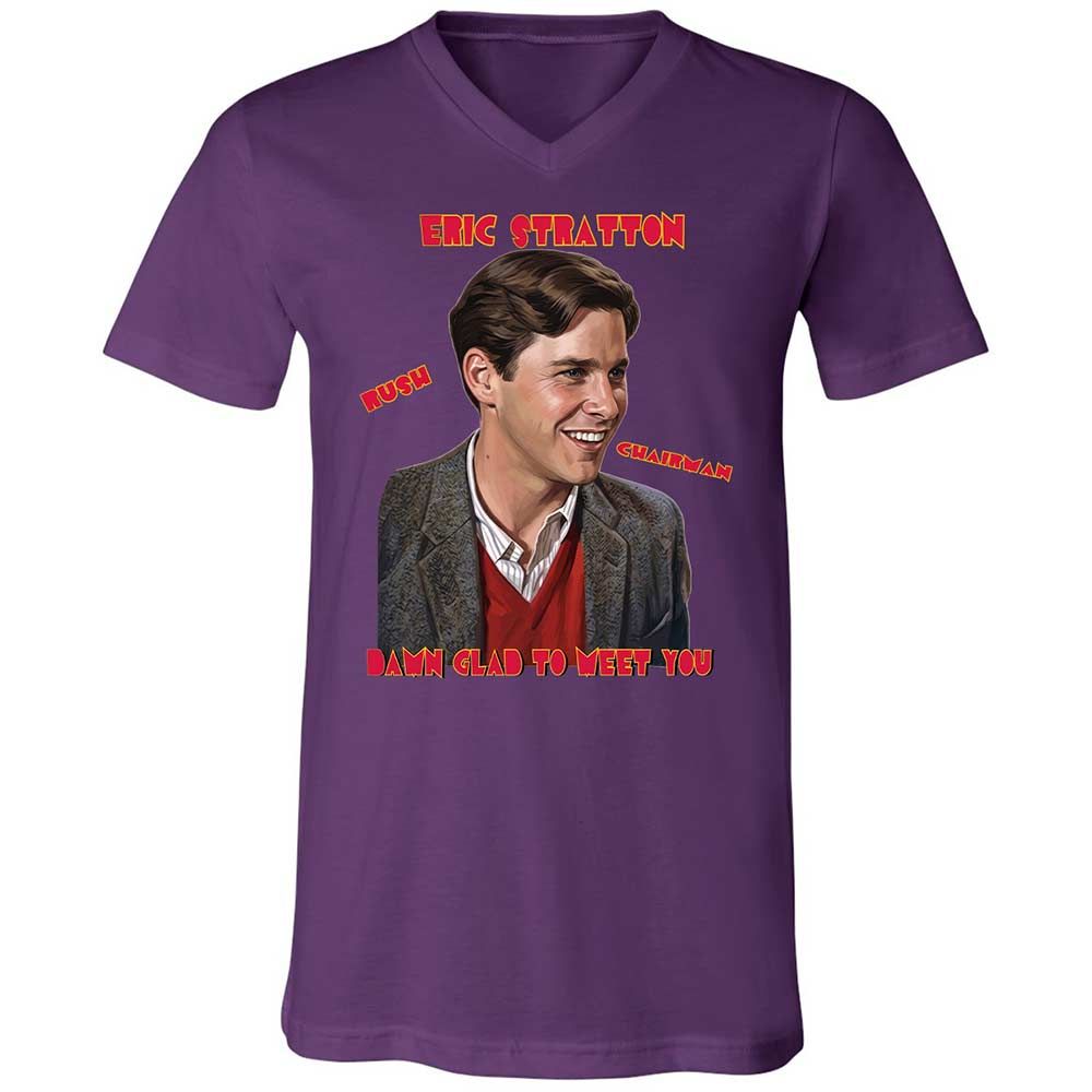 Unisex V-Neck T-Shirt - SM8J7LJV - Team Purple - 10