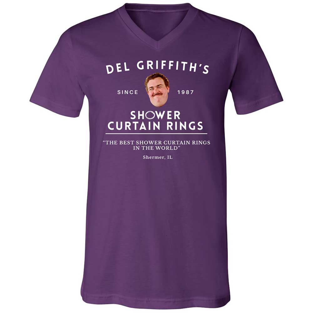 Unisex V-Neck T-Shirt - 6Z1ZKL6F - Team Purple - 10