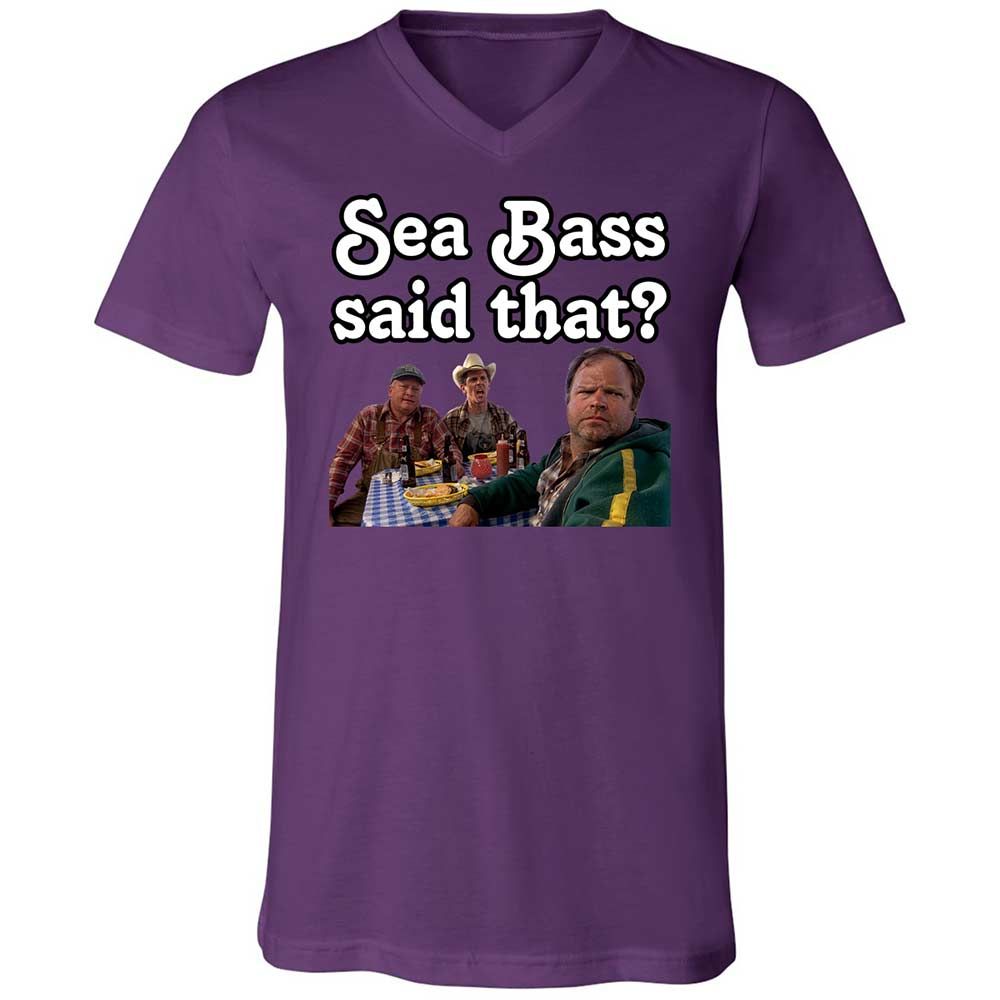 Unisex V-Neck T-Shirt - C9FKFQ8T - Team Purple - 10