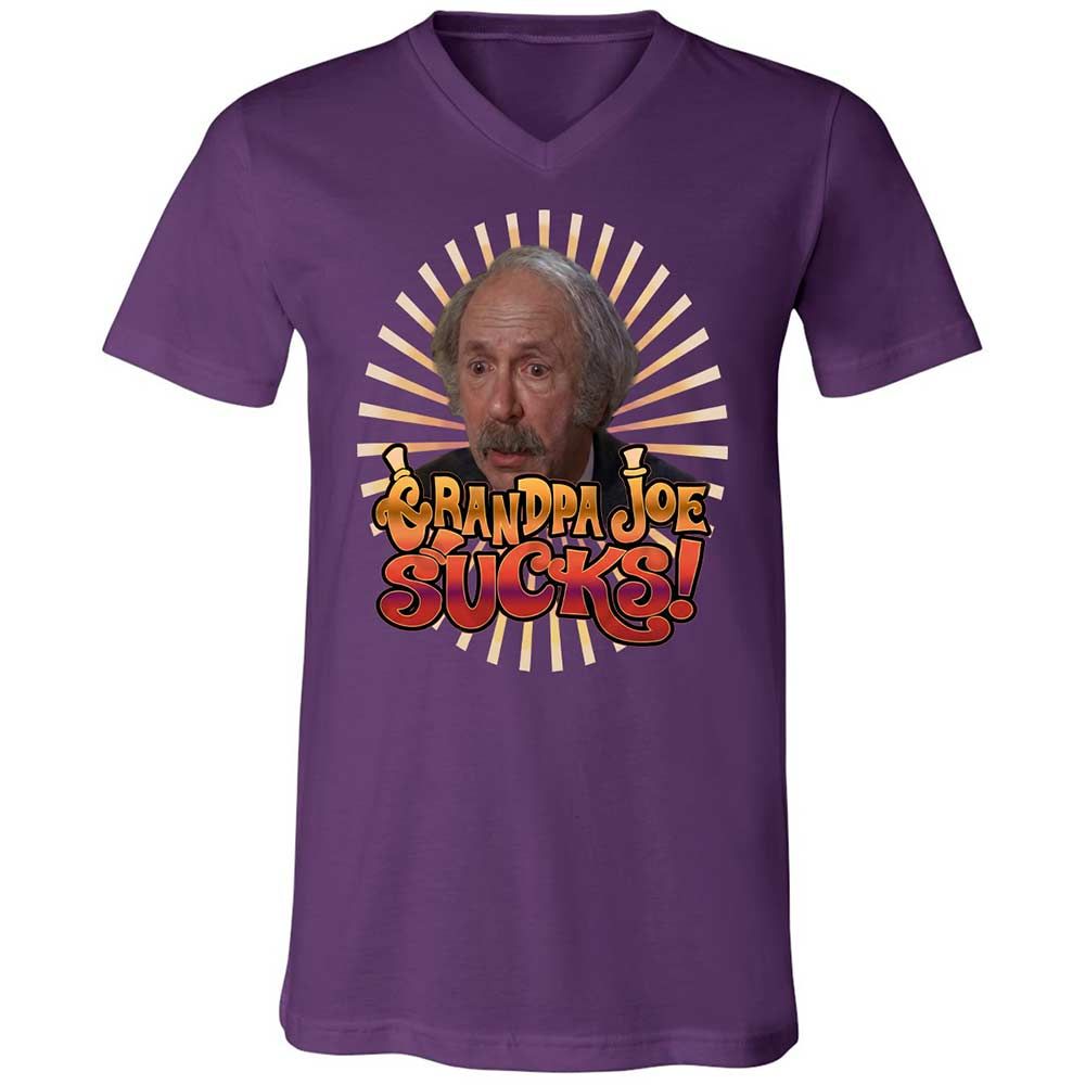 Unisex V-Neck T-Shirt - KPHQ4YLT - Team Purple - 10