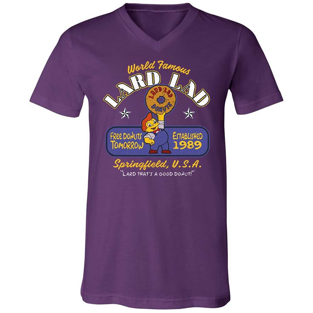 Unisex V-Neck T-Shirt - Y7LG7PQW - Team Purple - 10