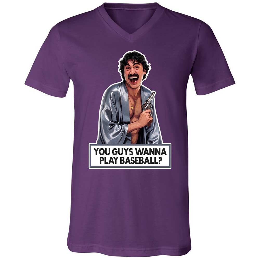 Unisex V-Neck T-Shirt - 66FJ7ARY - Team Purple - 10