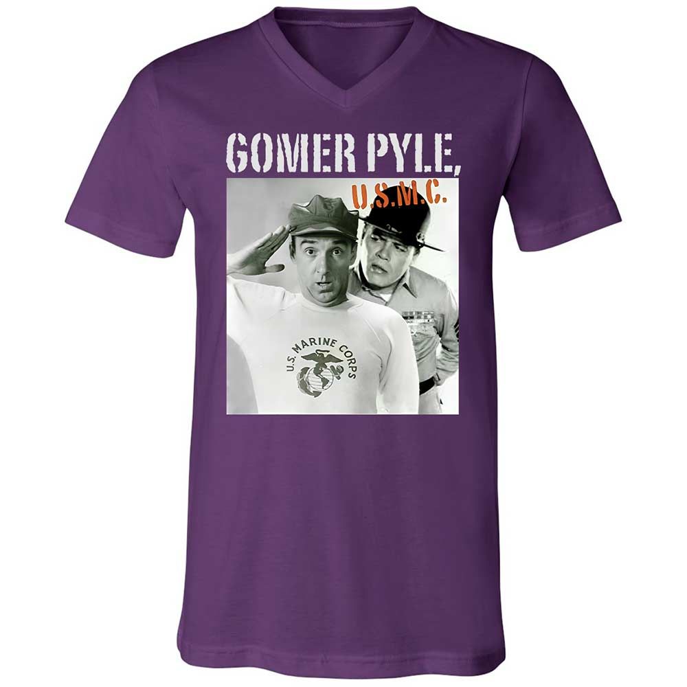 Unisex V-Neck T-Shirt - AB1K4EEC - Team Purple - 10