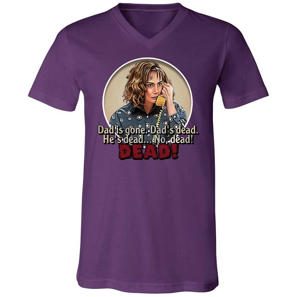 Unisex V-Neck T-Shirt - V4B2UKUN - Team Purple - 10