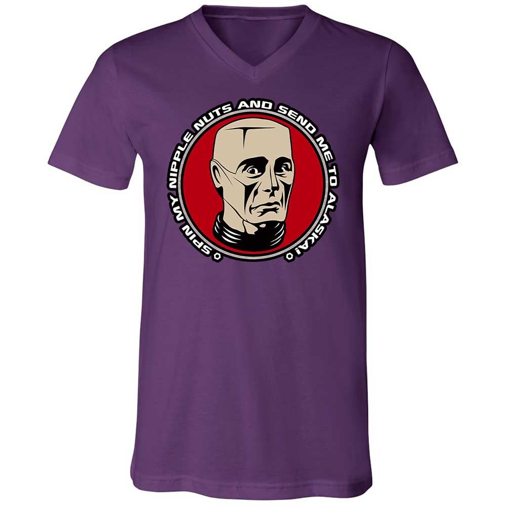 Unisex V-Neck T-Shirt - 3YL6Y5FR - Team Purple - 10