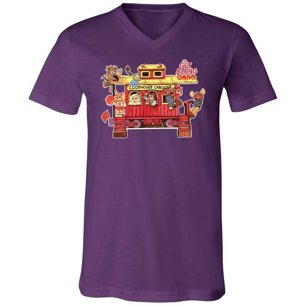 Unisex V-Neck T-Shirt - 74U9P9J7 - Team Purple - 10