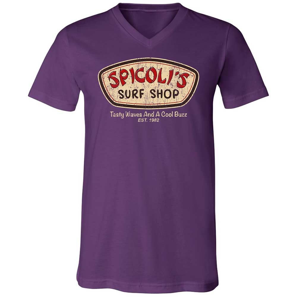 Unisex V-Neck T-Shirt - 7CDQ9Z8J - Team Purple - 10