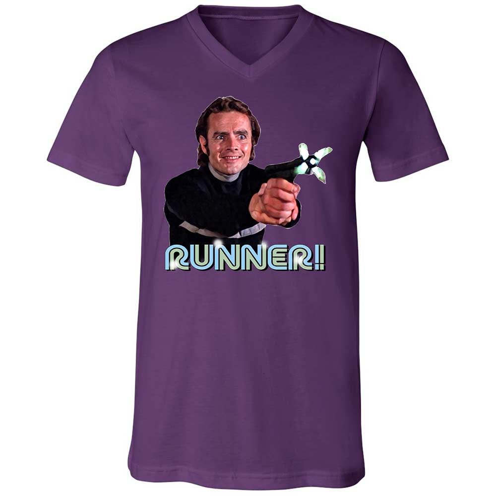 Unisex V-Neck T-Shirt - VF2DUEJH - Team Purple - 10