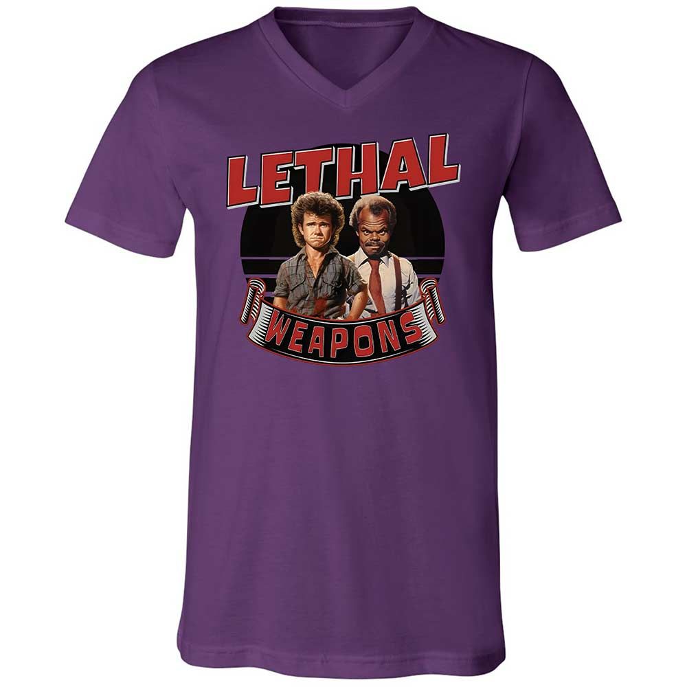Unisex V-Neck T-Shirt - G4KE8GGG - Team Purple - 10