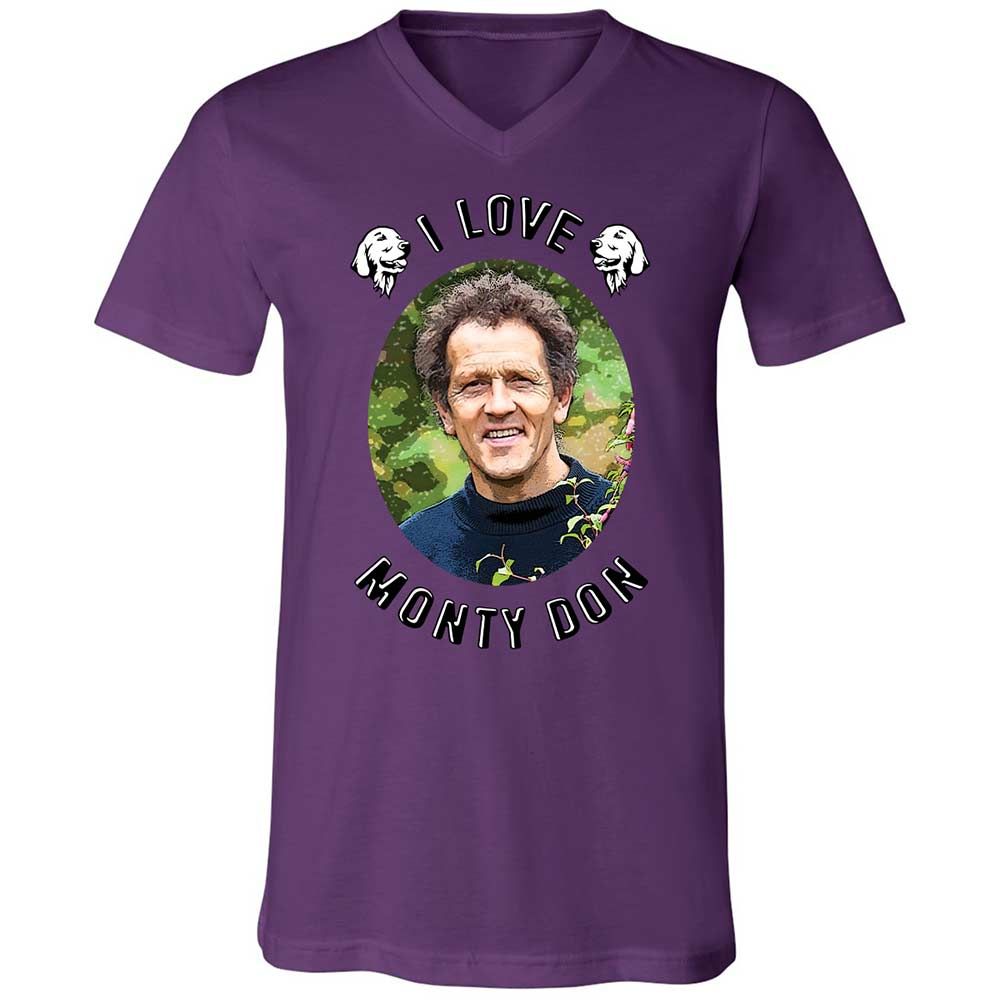 Unisex V-Neck T-Shirt - CYMSC1CV - Team Purple - 10