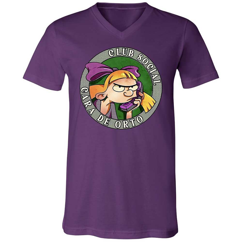 Unisex V-Neck T-Shirt - 359HZ5WF - Team Purple - 10